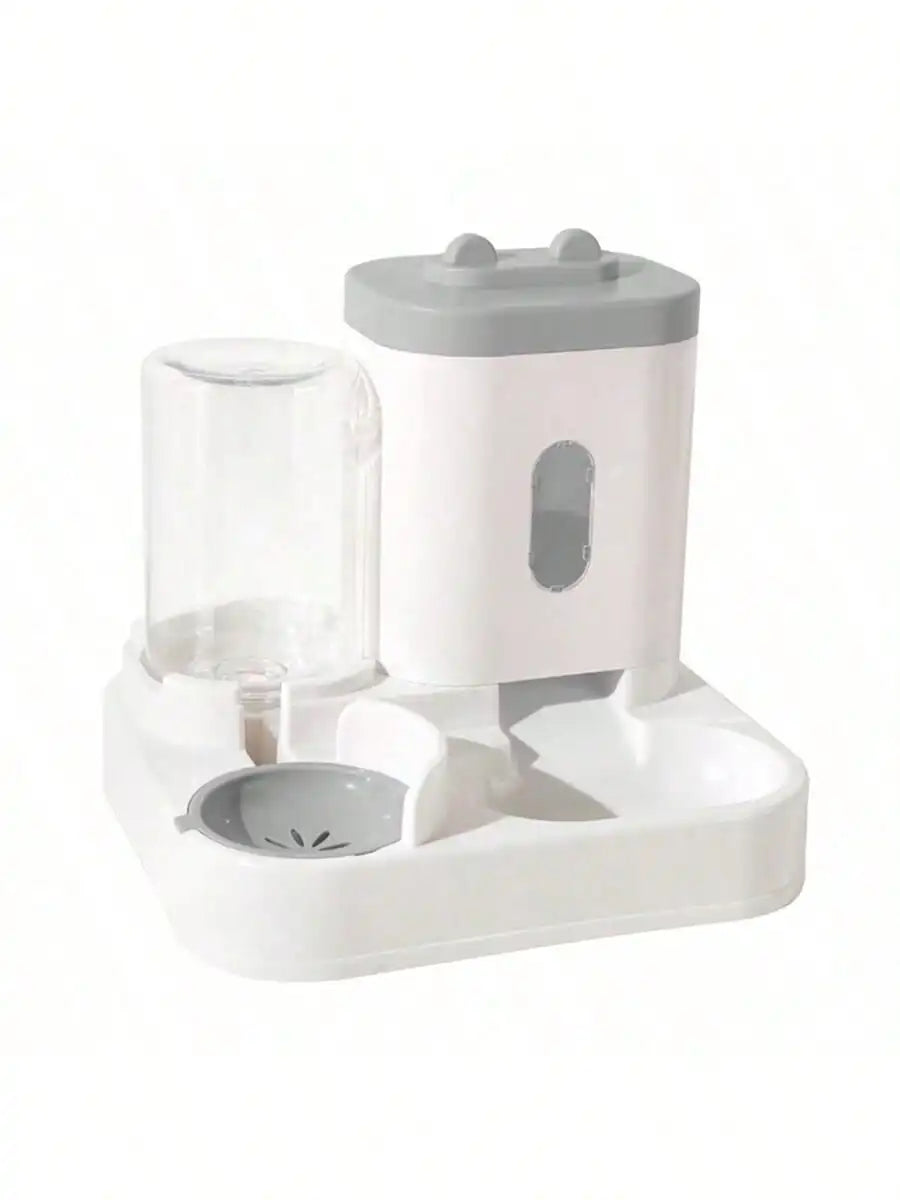 Automatic Gravity-Fed Cat Water Dispenser & Feeder