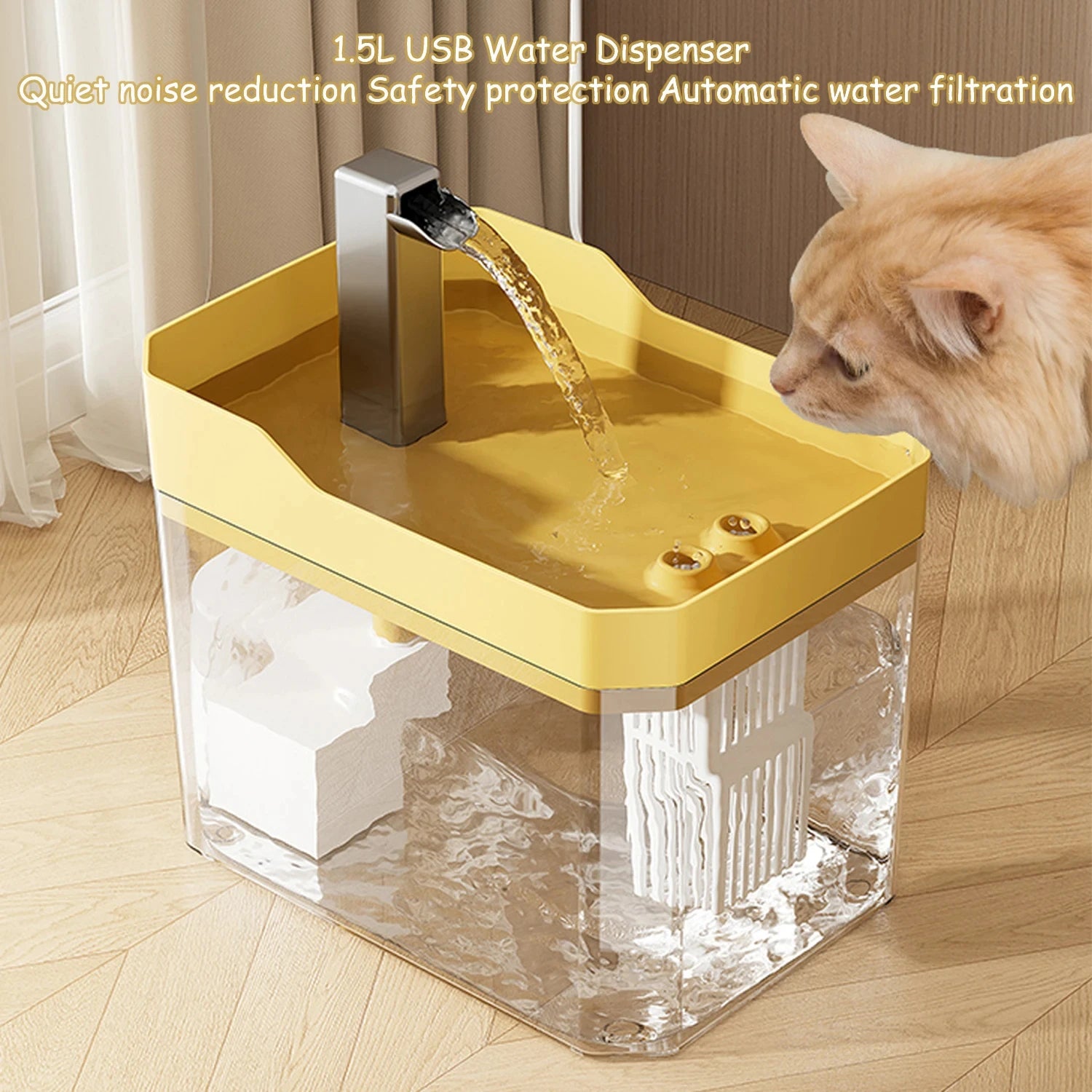 Cat Auto Filtering Water Dispenser with Pump