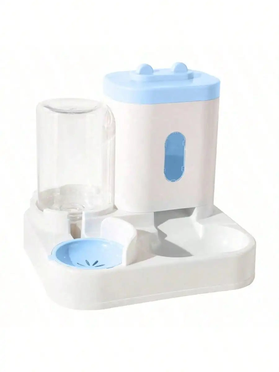 Automatic Gravity-Fed Cat Water Dispenser & Feeder