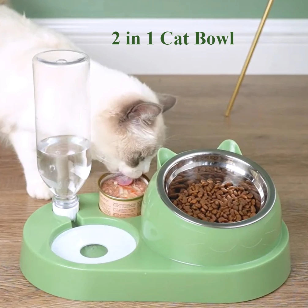 Stainless Steel of Pet Feeder Cat Food Dispenser