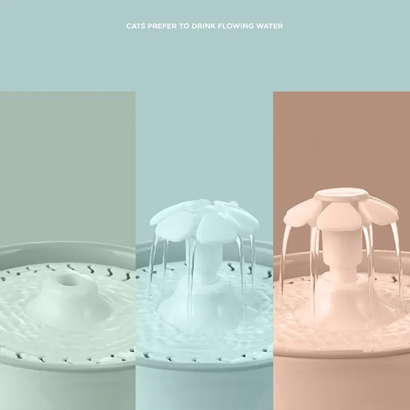 2.4L Automatic Cat Water Fountain Activated Carbon Filters