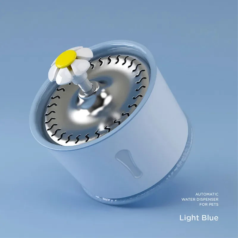 2.4L Automatic Cat Water Fountain Activated Carbon Filters