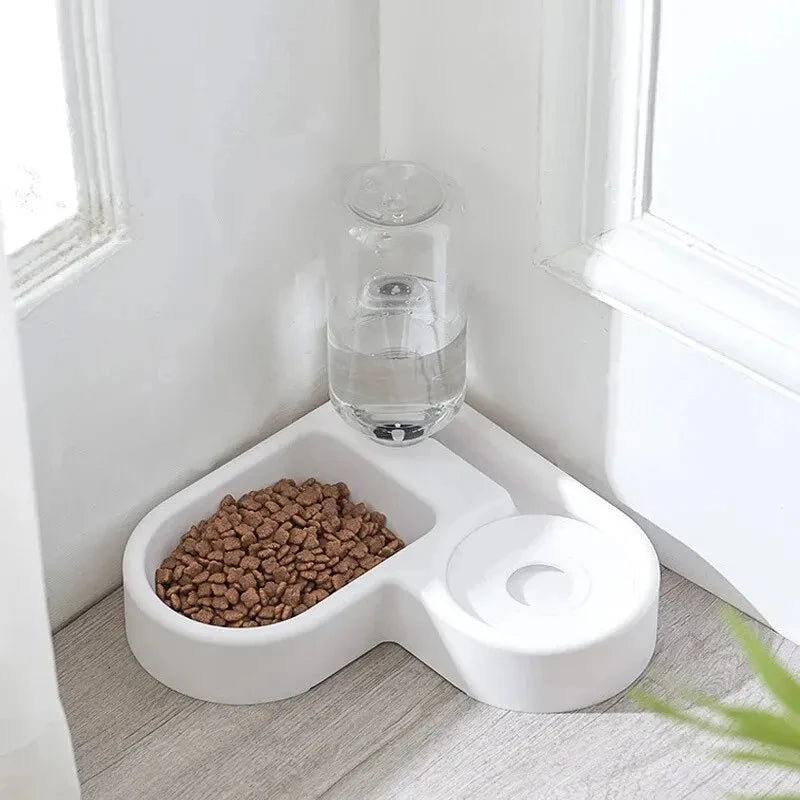 Dual use Multi functional Drinking And Feeding Love Pet Bowl