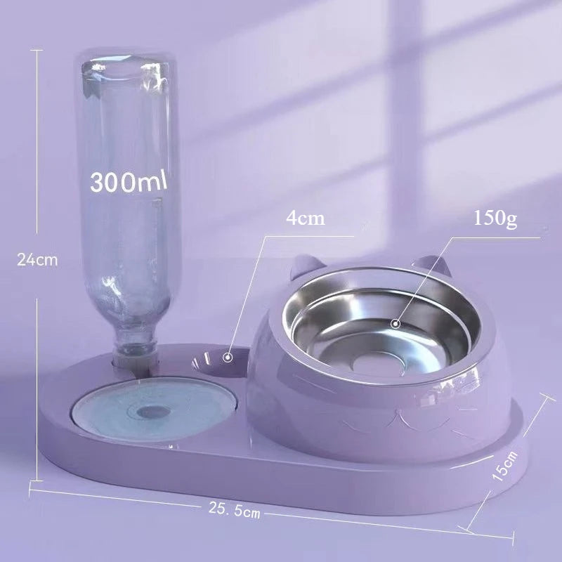 Stainless Steel of Pet Feeder Cat Food Dispenser