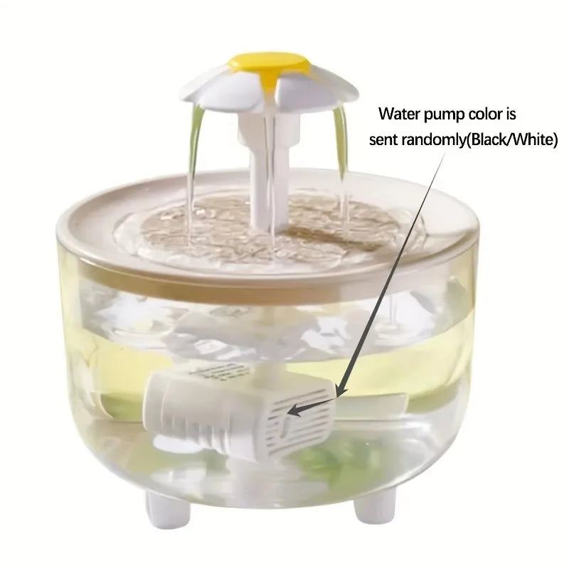 USB Electric Mute 1L Pet Water Fountain